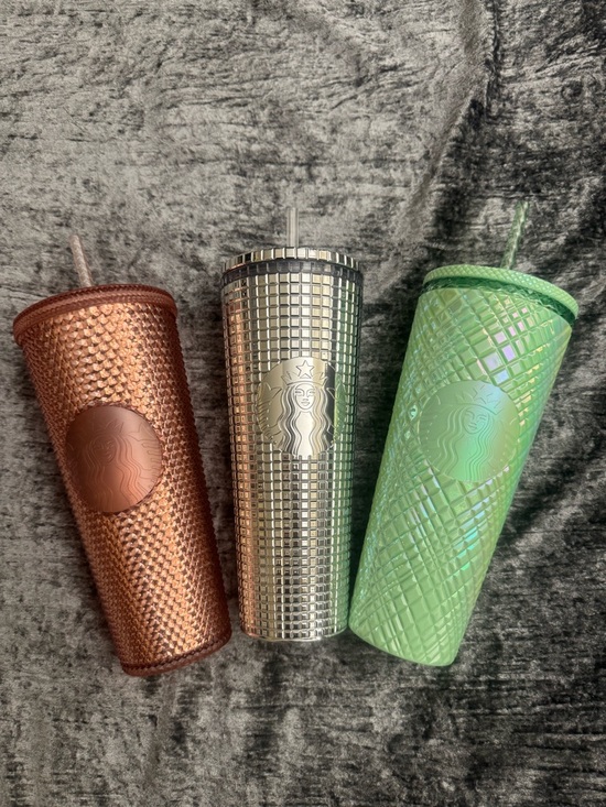 Starbucks Other - 3 Starbucks Tumblers with Matching Straw